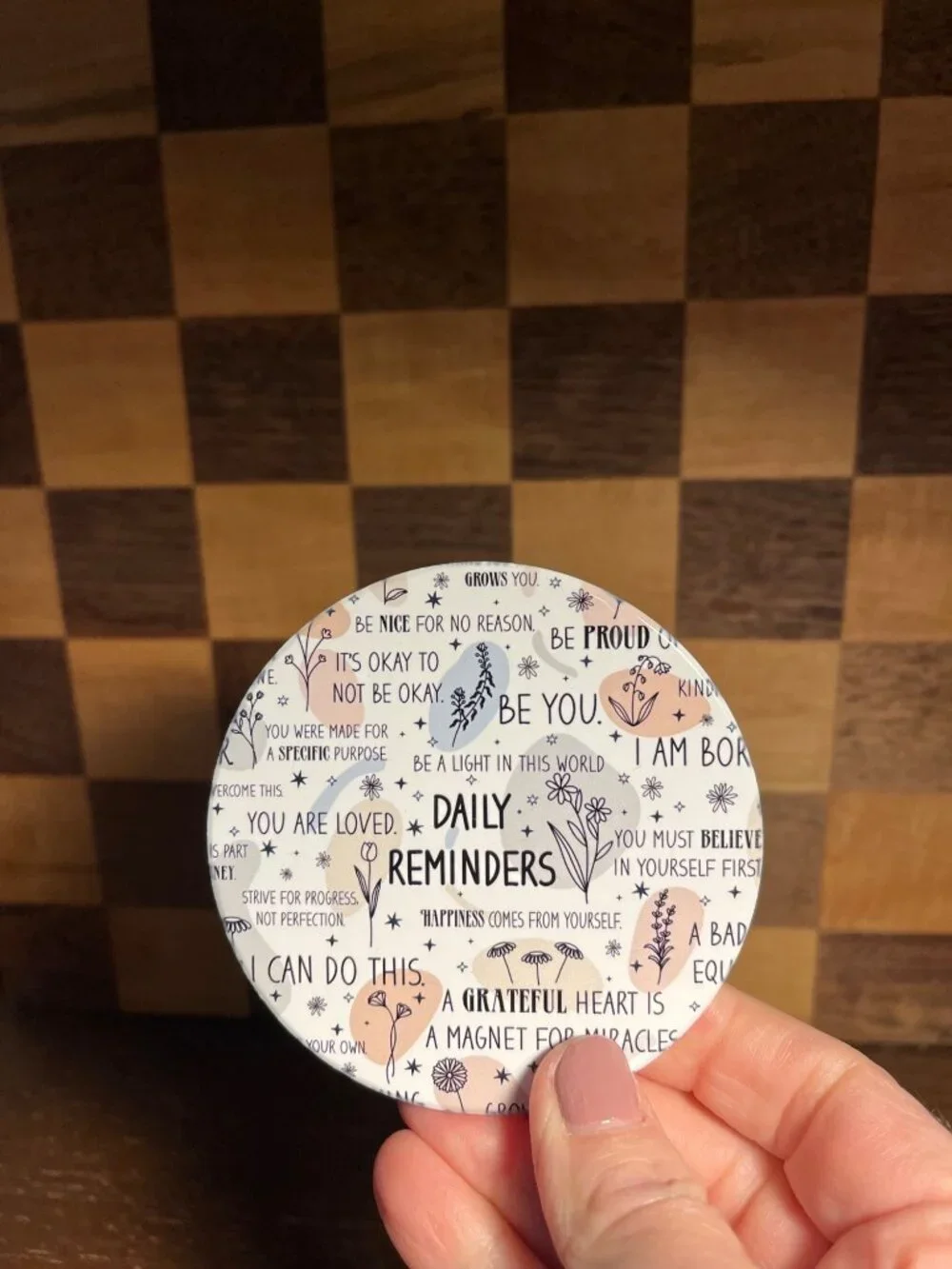 Pair of Daily Reminders Coasters A443